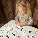 3 x 103 PCS Soccer Stickers, Motivational Vinyl Waterproof Stickers for Water BottlesLuggageScrapbookingSoccer Team Gifts for Kids, Teens and Adults