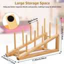 Wooden Puzzle Storage Rack Jigsaw Puzzle Holder Rack for Puzzle Easel Board Easy to Install Wood Display Stand 11.10 inch Organizer Shelf for Adults Craft C Collection Lovers C-1