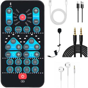 HighDefinition Portable Voice Changer Sound Card with RealTime Transformation, Ideal for Streaming, Gaming, and Entertainment Scenarios (M10for PC)