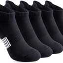 Gonii Ankle Socks Womens Running Athletic No Show Socks Cushioned 5-Pairs (10-12)