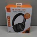 iLive Electronics Radio Frequency Wireless Headphones with Transmitter/Charging Dock, Black (IAHRF79B)