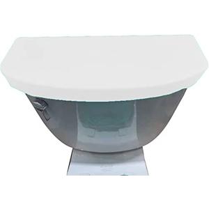 Madeals Velvet Toilet Tank Cover Soft and Absorbent, Comfortable Bathroom Toilet Tank Lid to Fit Different Sizes of Toilet Tank White