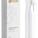 BeautifyBeauties Spray Bottle For Hair Continuous Mister Spray Bottle for Hairstyling (White, 10.1 Ounces)