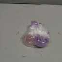 Glass Candlestick Holders, (Colors Purple, Pink), 4 Pieces