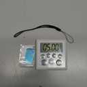 Digital Timer Waterproof Shower Timer Shower Clock Bathroom Kitchen Timer with Strong Magnet and Large LCD Display (Waterproof 7 Key)