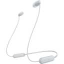 Sony WI-C100 - Auriculares inalámbricos Bluetooth con micrófono integrado, color blanco