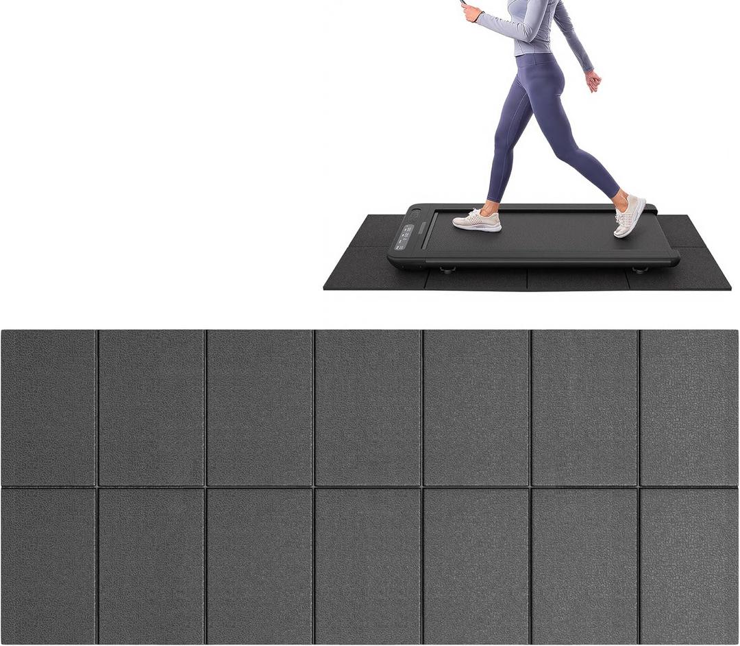 Walking Pad Treadmill Mat for Carpet Floors,55x24 Hardwood Floor Protection, Mats for Under Walking pad/Treadmill/Bike/Exercise Equipment on Carpets, Noise Shock Absorption, Stationary