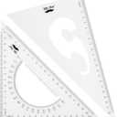 Mr. Pen- Triangle Ruler, 2 Pack, 22&15cm, 30/60 & 45/90, Right Triangle Ruler for Drawing