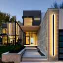 2Pack 23.6inch Long Outdoor Modern LED Wall Light,18W Waterproof IP65 Warm White 110V led Wall Mount Lighting Fixture Rectangular Black Wall Lights Elegant Frosted White Acrylic Anti Rust