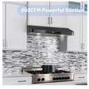30inch Under Cabinet Range Hood, 900CFM Black Vent Hood
Dual Motors, Gesture & Touch Control, Permanent Filters, Top/Rear Vents, Timer, Dimmable Lamps, Ducted Kitchen Hood