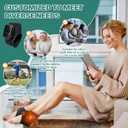 Foot Massager - Portable Foot and Ankle Massager with Heat with 3 Vibration Modes 3 Heat Levels Plantar Fasciitis, Travel Home Use (Black)