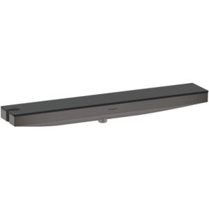 hansgrohe Rainfinity Handheld Shower Wall Outlet 1/2-inch Thread Connection Modern in Brushed Black Chrome, 26843341