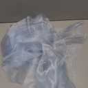 Chiffon Fabric by The Yard, 60 Inch 1 Yard Wide Chiffon Sheer Fabric Bars Wedding Draping, Pre-Cut Soft Wedding Arch Draping Backdrop, Party Decoration Light and Airy Dreamy (Baby Blue)