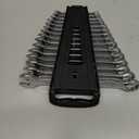 SWANLAKE 15-Piece Metric Combination Wrench Set, 12-Point Max Torque Open End Wrench Set, Cr-V Steel Wrenches 8, 9, 10, 11, 12, 13, 14, 15, 16, 17, 18, 19, 20, 21, 22mm with Storage Rack