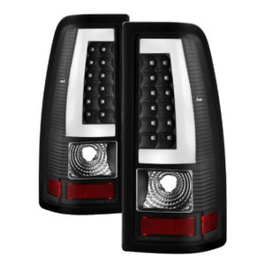 Spyder® ALT-JH-CS03-LBLED-BK - Driver and Passenger Side Black Fiber Optic LED Tail Lights