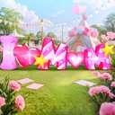 8FT Mothers Day Inflatables Outdoor Decorations, Built in LED Lights Mother's Day Blow Up Yard Decoration for Holiday Party, Indoor, Outdoor, Garden, Yard Lawn Decor
