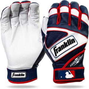 Franklin Sports MLB Baseball Gloves - Powerstrap Adult & Youth Batting Gloves for Men, Women, Boys & Girls