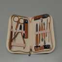 Nail Clippers and Beauty Tool Portable Set Manicure Set 12 in 1, with Pink Leather Bag, Suitable for Home, Workplace, Outdoor Travel, Gift Giving, Salon