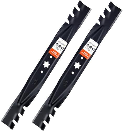 Grasscool 942-04308-X 942-04308 Mulching Blades for Troy Bilt Pony Bronco Cub Cadet 42 inch Deck Riding Tractor Zero Turn Mower XT1 ZT1 42 Lawn Mower (6 Point Star)