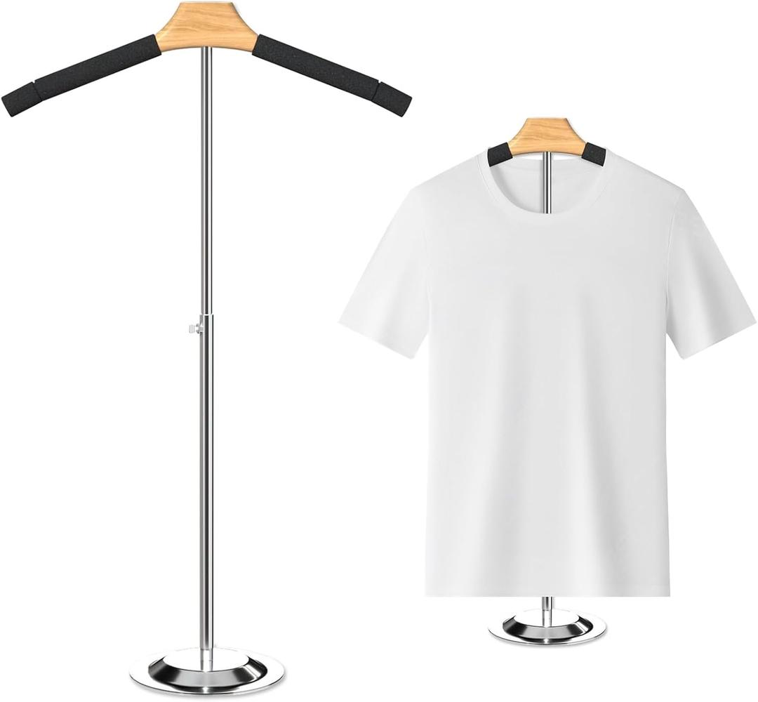 T Shirt Display Stand for Vendors 18.1-31" Adjustable Height Clothing Display Stand Tshirt Display Shoulder Stand Shirt Rack Dress Form Stand Mannequin Torso Stand for Shops