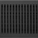 Madelyn Carter Contemporary Vent Cover, Solid Cast Aluminum Interior, Controls Air Flow, 6 x 12 inches (Overall Face: 7.25 x 13.5 inches), Matte Black