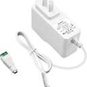 ALITOVE 12V 1A Power Supply DC 12 Volt Power Adapter 12V 1000mA 600mA 800mA 12W AC/DC Adapter 100V~240V AC to DC 12V Power Cord with 5.5x2.5mm Tip for Router LED Strip Security Camera System, White