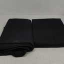 Surmente Black Tablecloth 90 x 132-inch Rectangular Polyester Table Cloth for Weddings, Banquets, or Restaurants 2 Pack