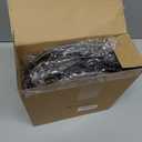 Reginary 8 Pcs Tambourine for Adults Handheld Wood Tambourine 4 Size Single Row Metal Jingles Musical Educational Gift Rhythm Percussion Instrument for Church Party Ktv(Black)