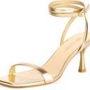 MIRAAZZURRA Strappy Kitten Heels for Women