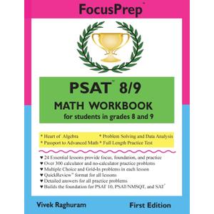 PSAT 8/9 MATH Workbook: for students in grades 8 and 9. (FocusPrep)