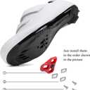 Women & Men Cycling Shoes Compatible with Peloton Bike Indoor Road Riding Biking Bike Shoes with Delta Cleats Included, 11 Women/9 Men, 2600-white1