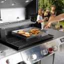 Stanbroil Stainless Steel Griddle for Gas Grill, 18" x 13" | Universal Flat Top Cooking Surface, Removable Grease Cup, Easy Grease Management & Cleanup