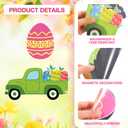 Ferraycle 23 Pcs Happy Easter Garage Door Magnets Large Easter Garage Door Decorations Holiday Magnetic Stickers Spring Bunny Garages Magnets Spring Egg Gnome Decals for Car Refrigerator Decor