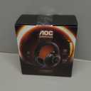 AOC Wireless Gaming Headset Compatible with ps5/4, PC, USB-C & Bluetooth 5.4 & 2.4GHz Gaming Headphones with Noise Canceling Mic, 7.1 Virtual Surround,20ms Latency, 45H, RGB- White