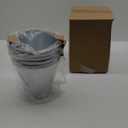 Juvale Metal Bucket - 6-Pack, 100 oz, 7 in Dia x 7.2 in H, Silver - Galvanized Buckets with Handles for Ice Tub & Beverage Tub