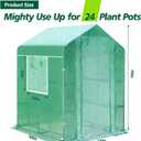 56x55x74 Inch Greenhouse for Outdoors,3 Tier 8 Shelves Green