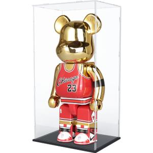 Choowin 29 inch Tall Acrylic Display Case for Lego Space Launch System 10341 Thickened Clear Acrylic Display Cases for Collectibles Figures Doll Bearbrick 1000% Assemble Dustproof Display Box,  Black, 15.7x11.8x29.5 inch / 40x30x75 cm