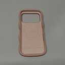 ORNARTO for iPhone 17 Pro Case 6.3", Wavy Liquid Silicone Shockproof Drop Protection Cover with Camera Control Button, Skin-Friendly Microfiber Lining  Latte