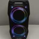 VeGue Karaoke Machine, Wireless Bluetooth PA System for Adults & Kids with Dual 8'' Subwoofers, 2 UHF Wireless Mics, Colorful LED Lights, Ideal for Home Karaoke, Party, Stage Performance (VS-0808)