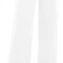 Women's Loose Straight Leg Palazzo Pants High Elastic Waist Causal Trousers with Pockets (X-Large, White)