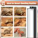 FixHaven T5 UVB 10.0 Reptile Light Fixture Combo Kit (34Inch)