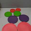 1, 2, 4 & 7 Cup Red, Spring Green, Purple, Pink Replacement Lids/Covers for Pyrex, Anchor Hocking & KlareWare Storage Bowls *Lids Only Glass Container Not Included* (8 Pack *Two of Each Size*)