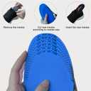 2 x 2 Pairs Memory Foam Insoles for Women and Men - Cut to Insoles, Cushioning Comfort Soft Insole for Sports Shoes, Sneakers, Walking Boots, Work Shoes Replacement Shoe Inserts, Black Women
