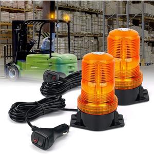 Xprite 30 LED Beacon Lights for 10-110V for Forklift ATV Tractor Golf Cart UTV Truck Bus-2PCS