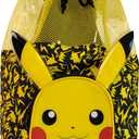 Pokemon Drawstring Bag | Pikachu Backpack With 3D Ears | Boys Swim Bag | Official Pikachu Merchandise | One Size Black