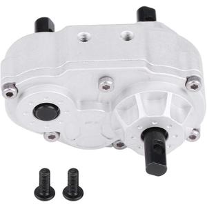 RC Crawler Transfer Case, Metal RC Car Transfer Case with Screws for SCX10 / Gelande II D90 1/10 RC Crawler Car Model Vehicle Upgrade Accessory