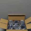 Cocktail Glasses 10 oz Hobnail Drinking Glasses Set of 6, Vintage Glassware, Textured Glass Cups Bubble Glasses Water Glasses Old Fashion Jupiter Glasses Set, Blue