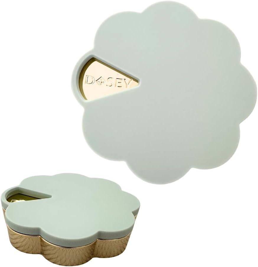 Dosey Twist+Stack Pill Organizer, Weekly & Daily Medicine Organizer Case, Portable Travel Pill Box, Compact Vitamin & Medication Storage Solution, Sage Gold