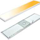 1x4 LED Flat Panel Light Surface Mount, 40W-30W-20W & 3000K-4000K-5000K Selectable, 0-10V Dimmable, Rectangular Flush Mount Ceiling Lights for Kitchen, Shop, 100-277V, ETL, 2 Pack