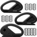 3 Pack Wrapping Paper Cutter & 10 Replaceable Blades, Safety Sliding Gift Wrap Cutter, Effortless Utility Cutting Tool for Christmas, Holidays, Birthdays, Window Tint, Car Wrap, Craft Making